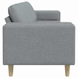 Canapé de salon Gris clair 250 x 77 x 76 cm Polyester 615106615106
