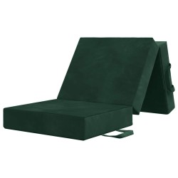 Canapé-lit pliable 90 x 63 x 45 cm Vert foncé 615113615113