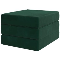 Canapé-lit pliable 75 x 67 x 45 cm Vert foncé 615114615114