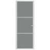 Porte intérieure 76x201,5 cm Blanc Verre ESG et aluminium 615116615116