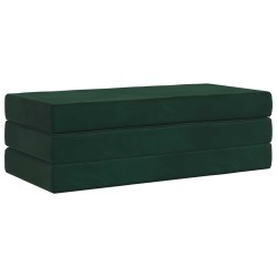 Canapé-lit pliable 120 x 67 x 45 cm Vert foncé 615120615120