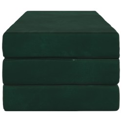 Canapé-lit pliable 120 x 67 x 45 cm Vert foncé 615120615120