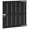 Porte de Jardin 100 x 100 cm WPC et Aluminium Noir 615122615122