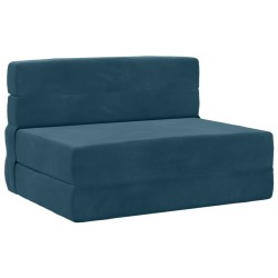 Canapé-lit pliable Bleu 100 x 80 x 60 cm Tissu 615124615124