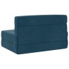 Canapé-lit pliable Bleu 100 x 80 x 60 cm Tissu 615124615124