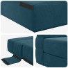 Canapé-lit pliable Bleu 100 x 80 x 60 cm Tissu 615124615124