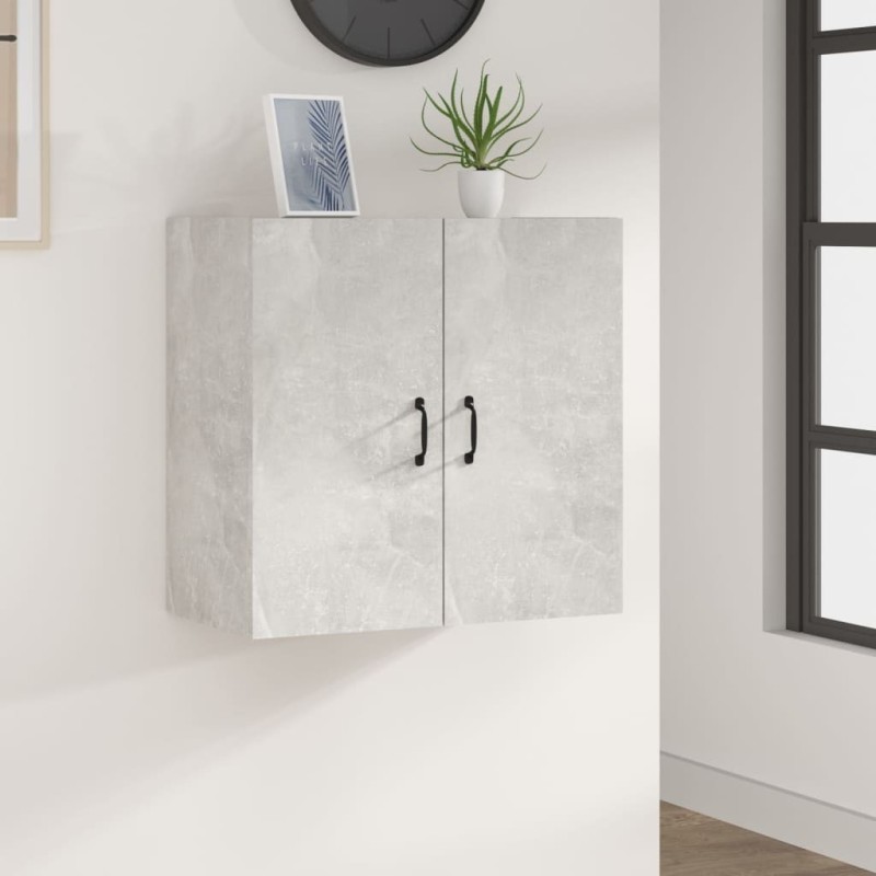 Armoire murale Gris béton 60x31x60 cm Bois d'ingénierie 615127615127
