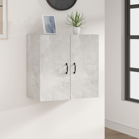 Armoire murale Gris béton 60x31x60 cm Bois d'ingénierie 615127615127