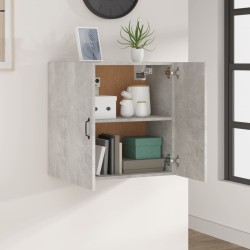 Armoire murale Gris béton 60x31x60 cm Bois d'ingénierie 615127615127