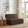 Canapé-lit pliable Taupe 100 x 80 x 60 cm Tissu 615128615128