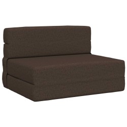 Canapé-lit pliable Taupe 100 x 80 x 60 cm Tissu 615128615128