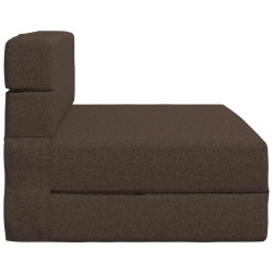 Canapé-lit pliable Taupe 100 x 80 x 60 cm Tissu 615128615128
