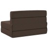 Canapé-lit pliable Taupe 100 x 80 x 60 cm Tissu 615128615128