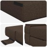 Canapé-lit pliable Taupe 100 x 80 x 60 cm Tissu 615128615128