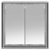 Armoire murale de salle de bain miroir sonoma gris 60x21x60 cm 615130615130