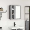 Armoire murale de salle de bain miroir sonoma gris 50x21x60 cm 615131615131