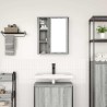Armoire murale de salle de bain miroir sonoma gris 50x21x60 cm 615131615131
