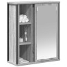 Armoire murale de salle de bain miroir sonoma gris 50x21x60 cm 615131615131