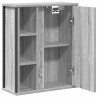 Armoire murale de salle de bain miroir sonoma gris 50x21x60 cm 615131615131