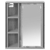 Armoire murale de salle de bain miroir sonoma gris 50x21x60 cm 615131615131