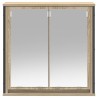 Armoire murale de salle de bain miroir chêne sonoma 60x21x60 cm 615132615132