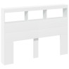 Armoire tête de lit avec LED blanc 140x17x102 cm 615138615138