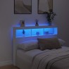 Armoire tête de lit avec LED blanc 140x17x102 cm 615138615138