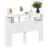 Armoire tête de lit avec LED blanc 140x17x102 cm 615138615138