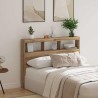 Armoire tête de lit avec LED chêne artisanal 140x17x102 cm 615163615163