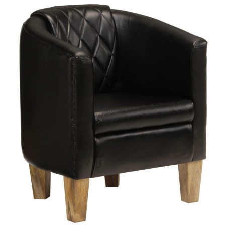 Chaise cabriolet noir cuir véritable 615167615167