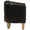 Chaise cabriolet noir cuir véritable 615167615167