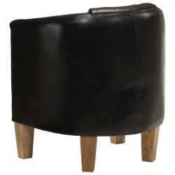 Chaise cabriolet noir cuir véritable 615167615167