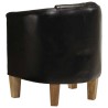 Chaise cabriolet noir cuir véritable 615167615167