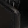 Chaise cabriolet noir cuir véritable 615167615167