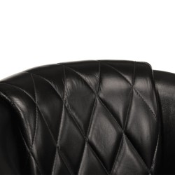 Chaise cabriolet noir cuir véritable 615167615167