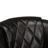 Chaise cabriolet noir cuir véritable 615167615167
