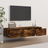 Armoire murale Chêne fumé 102x30x20 cm Bois d'ingénierie 615168615168