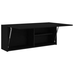 Armoire murale de bain noir 100x25x40 cm bois d'ingénierie 615171615171