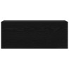 Armoire murale de bain noir 100x25x40 cm bois d'ingénierie 615171615171
