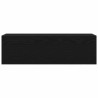 Armoire murale de bain noir 100x25x30 cm bois d'ingénierie 615172615172