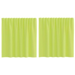 Rideaux en voile à œillets 2 pcs vert pomme 615173615173