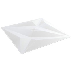 Panneaux muraux 12 pcs Étoile Blanche 50 x 50 cm Mousse XPS 615174615174