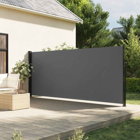 Auvent latéral rétractable anthracite 180x500 cm 615175615175