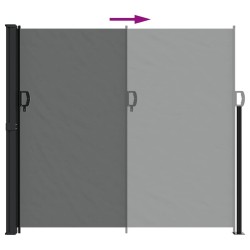 Auvent latéral rétractable anthracite 180x500 cm 615175615175
