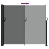 Auvent latéral rétractable anthracite 180x500 cm 615175615175