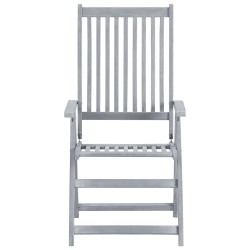 Chaises inclinables de jardin lot de 6 et coussins Bois acacia 615176615176