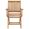 Chaises pliables de jardin avec coussins lot de 4 Teck solide 615178615178