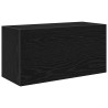 Armoire murale de bain noir 60x25x30 cm bois d'ingénierie 615183615183