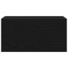 Armoire murale de bain noir 60x25x30 cm bois d'ingénierie 615183615183