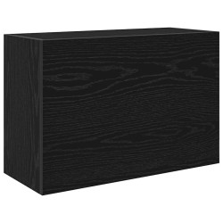 Armoire murale de bain noir 60x25x40 cm bois d'ingénierie 615184615184